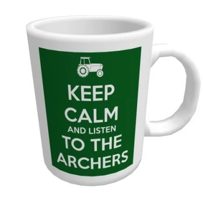 Image of Keep Calm and Listen to the Archers Ceramic Photo Mug