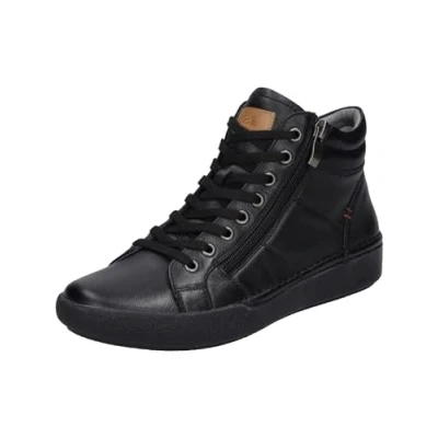 Image of Josef Seibel Women High Tops Claire 11, Ladies Trainers,Width G (Regular),Removable Insole,Laced Ankle Boots,Black Black,42 EU / 8 UK