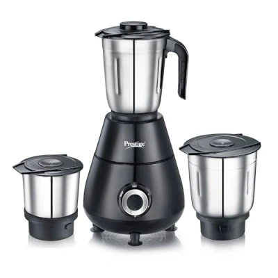 Image of Prestige 500 Watts Apex Mixer Grinder with 3 Stainless Steel Jars3 Super Efficient BladesSturdy HandlesBlack