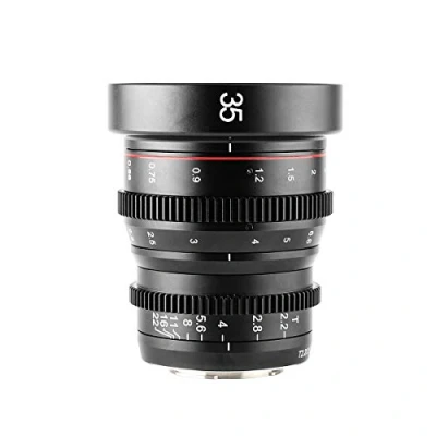 Image of Meike 50mm T2.2 Mini Fixed Prime Manual Focus Wide Angle Cinema Lens for M43 Micro Four Thirds MFT Mount Cameras BMPCC 4K Z CAM E2