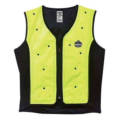 Image of Ergodyne Chill Its 6685 Evaporative Cooling Vest, Wearer Stays Cool and Dry, Breathable Comfort, Zipper Closure