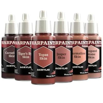 Image of The Army Painter, Warpaints Fanatic Flexible Triad: Warm Skin Tones, 6 x 18 ml acrylic paints Miniature quality hobby paint for Dungeons and Dragons (DnD) &amp; Warhammer Miniatures