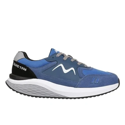 Image of Soho 1996 Suede &amp; Nylon Men&#039;s Low Top Trainers