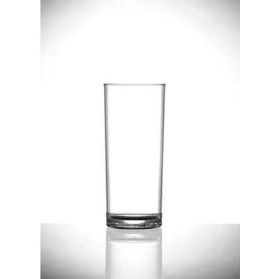 Image of Virtually Unbreakable Polycarbonate Hi Ball Elite Premium 10oz Nucleated Hiball Pack of 4