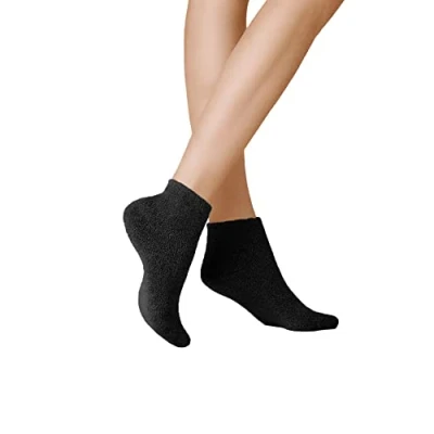 Image of KUNERT Women&#039;s Homesocks Ohne Gummifäden Socks, 100 denier, Black 0070, 39 42