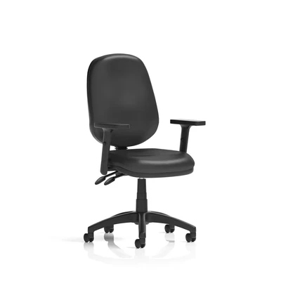Image of Eclipse Plus II Lever Operator Chair Bonded Leather Adjustable Arms