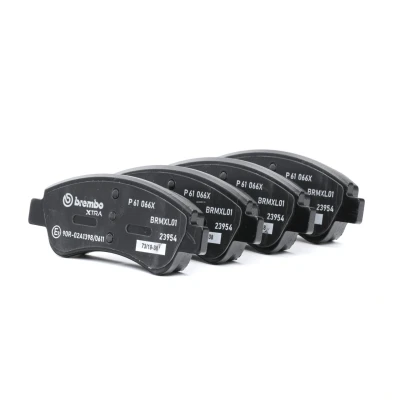 Image of 4546000, 4546004 brake pad set BREMBO P 61 066X excl. wear warning contact with caliper screws accessories PEUGEOT: 207 Hatchback