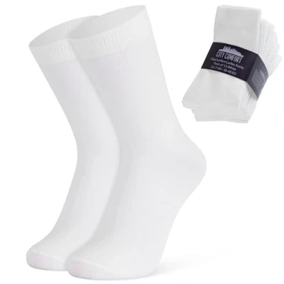 Image of CityComfort Calf Socks for Women, Soft and Breathable Multipack (White 12 Pack)
