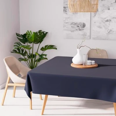 Image of Soleil d &#039;Ocre 814240 Alix Anti Stain Square Tablecloth Polyester 180 x cm