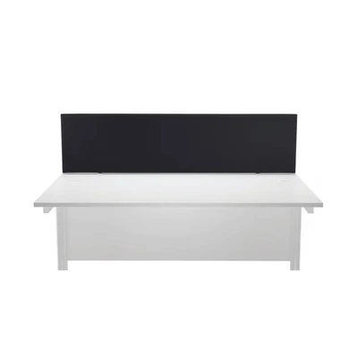 Image of First Desk Mounted Screen H400 X W1600 Special Black KF74841