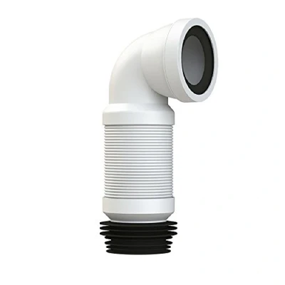 Image of Viva 90 Angle Slinky FIT Flexible WC Pan Connector 300Mm 600Mm Plumbing