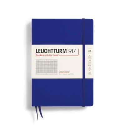 Image of LEUCHTTURM1917 369794 Notebook Medium (A5), Hardcover, 251 Numbered Pages, Ink, Squared