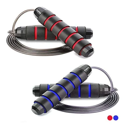 Image of Redify 2 Pack Adjustable Jump Rope for Workout, Fitness Men Women and Kids, Speed Jumping Exercise