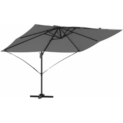 Image of vidaXL Cantilever Umbrella Anthracite Polyester, Powder Coated Steel Large