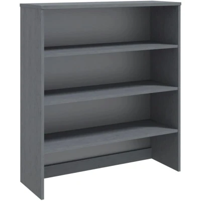 Image of vidaXL Top for Highboard HAMAR Dark Grey 90x30x100cm Solid Wood Pine