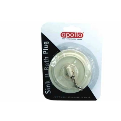Image of APOLLO THE HOUSEWARES BRAND Sink and Bath Plug, Multi Colour, 13.6x10.6x3.4, 9923