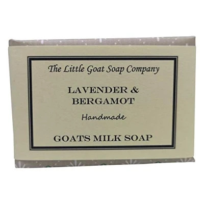 Image of 1 x Lavender &amp; Bergamot Goats Milk Soap 100g. Eczema, Psoriasis, Dermatitis. Rosacea, Dry Skin