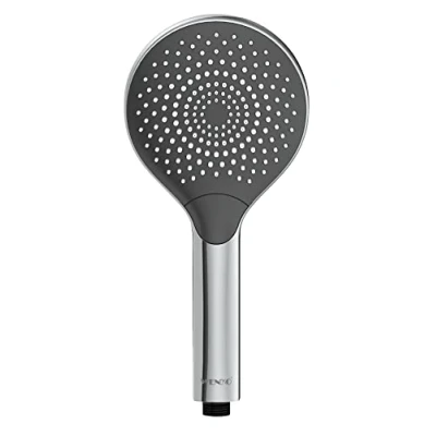 Image of WENKO Watersaving Chrome Universal Handheld Shower Head with Water Saving System and 3 Jet Types, Silver, 12 x 0 cm