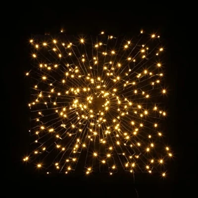 Image of Noma 360 LED Christmas Tree Lights : Green Cable Plug in with Timer Antique White