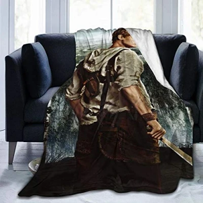 Image of Amkong Thomas Brodie Sangster Flannel Fleece Throw Blanket 3D Printing Poster Super Soft, Lightweight, Cozy and Decorative for Bed, Sofa Couch 50&quot;x40&quot;