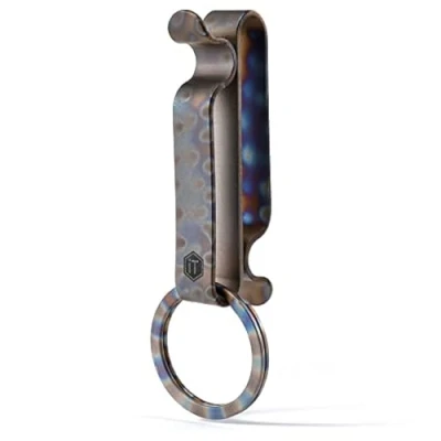 Image of KeyUnity TitaniumDouble Side Quick Release Key Holder with Detachable Ring, Belt Loop Keychain Clip (HF) Ideal EDC Organizer for Men &amp; Women