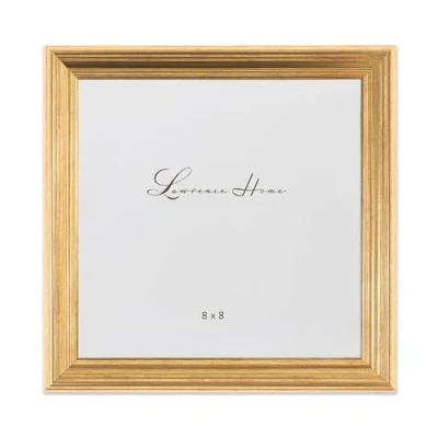 Image of Lawrence Frames 536288 8x8 Sutter Burnished Gold Picture Frame