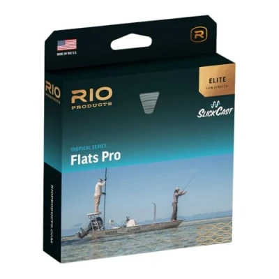 Image of RIO Elite Flats Pro Fly Line WF8F Aqua/Orange/Sand