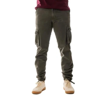 Image of Vasego Men&#039;s Cargo Trousers Durable Work Pants for Men with 6 Pockets Loose Fit Camping Hiking Colour: Grey, Size: 34