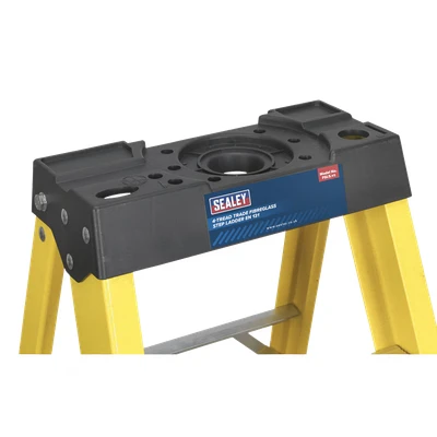 Image of Sealey Fibreglass Step Ladder 4 Tread EN 131