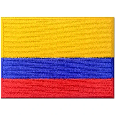 Image of Colombia Flag Embroidered Patch Colombian Iron On Sew National Emblem