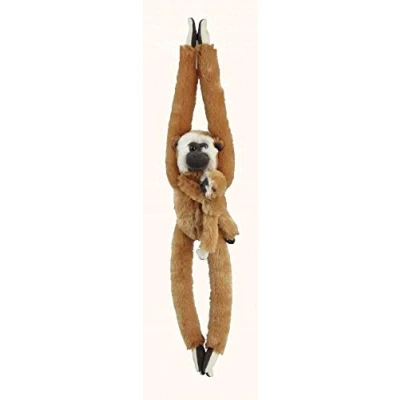 Image of Ravensden Soft Plush Gibbon Hanging With Baby 84cm