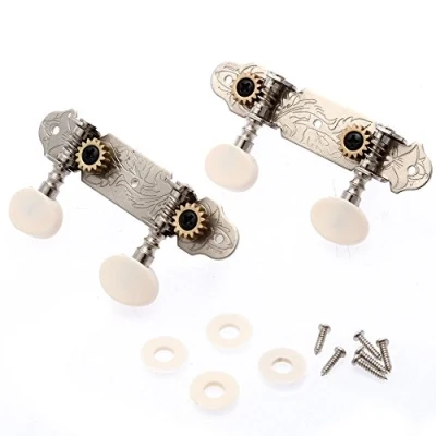 Image of LYWS 2R2L Tuning Pegs Machine Heads Tuners for Ukulele 4 String Classical Guitar