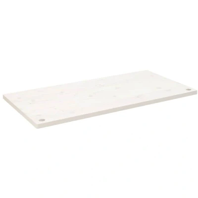 Image of vidaXL Desk Top White 110x60x2.5 cm Solid Wood Pine