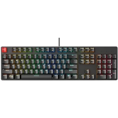 Image of Glorious Gaming GMMK Full Size (100%) Mechanical Keyboard, Gateron Brown Switches (Tactile), Doubleshot Caps, Per Key RGB, Hotswap &amp; Customisable, NKRO, American QWERTY Layout Black