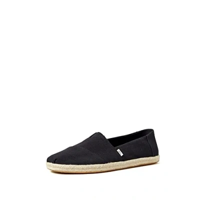 Image of TOMS Men&#039;s Alpargata Rope Loafer Flat, Black, 10.5 UK