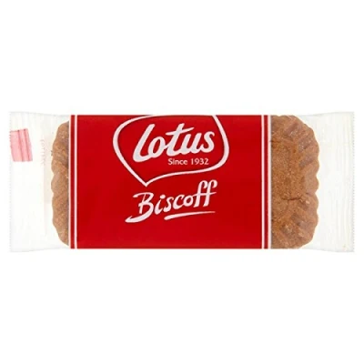Image of 100 Individually Wrapped Lotus Biscoff Caramelised Cafe Biscuits BRITISH FOOD SHOP (BFSLB100)