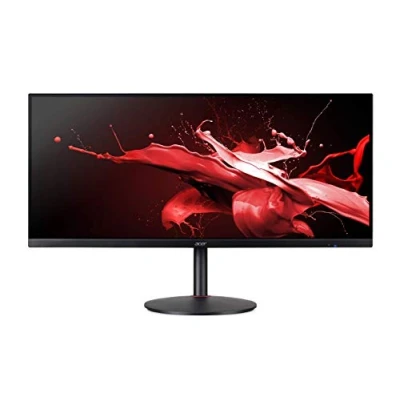 Image of acer Nitro XV340CK Pbmiipphzx 34&quot; QHD (3440 x 1440) IPS Gaming Monitor with AMD Radeon FREESYNC, 144Hz, 1ms VRB, HDR10 Technology, (2 Display Ports, 2 HDMI 2.0 &amp; USB 3.0 Ports), Black