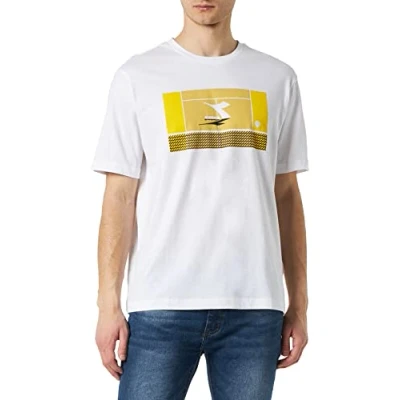 Image of Diadora Men&#039;s SS Match Point T Shirt, Optical White, S
