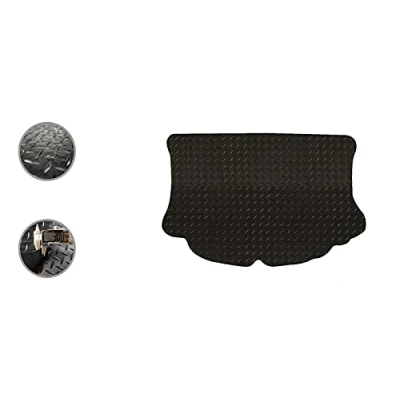 Image of Car Mat Co Tailored Fit Black Heavy Duty Rubber Boot for Ford KA 1996 09