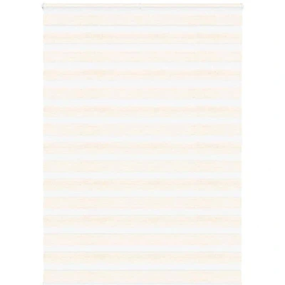 Image of vidaXL Zebra Blind Marble Beige 155x200 cm Fabric Width 150.9 Polyester