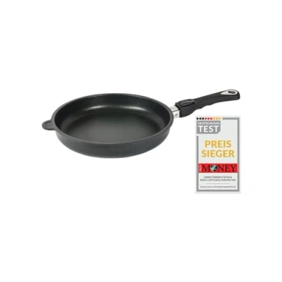 Image of AMT Gastroguss Lotan® AMZN I 526 Z20B Frying Pan Diameter 26 cm Height 5 Removable Handle Suitable for Induction Cookers Non Stick Coating Cast Aluminium