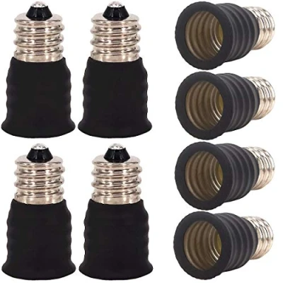 Image of ZDCDJ 8 x E12 Adapter to E14 Lamp Socket Converter for Incandescent Bulbs, LED, Halogen Energy Saving Lamps
