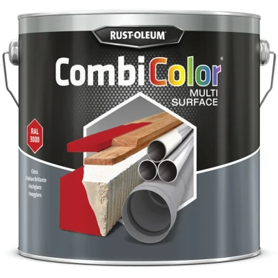 Image of Rust oleum 7365MS Red CombiColor Multi surface Gloss 2.5LTR