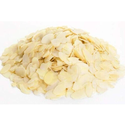 Image of Flaked Almonds 2kg 100% Natural Raw Sliced Blanched Almond Flakes 2 kg Large Bulk Bag Premium Quality Blanch Slices Slice Nut Ideal for Baking Cakes Cereal Topper Non GMO Vegan PURIMA