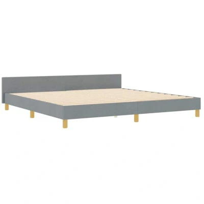 Image of Bed Frame Light Grey 200x200 cm Fabric Vidaxl