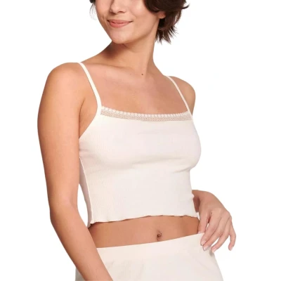 Image of Sloggi Women&#039;s GO Ribbed Crop top Shirts, Angora, XL