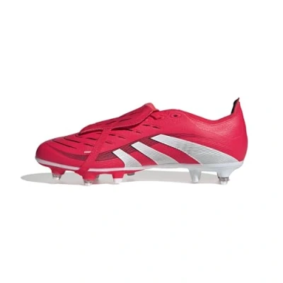 Image of adidas Performance Predator League FOLD OVER Tongue SOFT Ground Screwin stud football boots, Men&#039;s, Size: 10.5, Lucid red/footwear white/core black