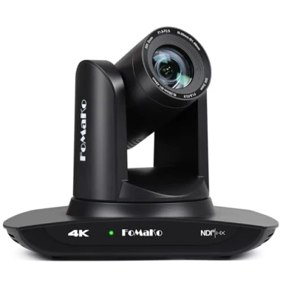 Image of FoMaKo 4K PTZ Camera NDI HDMI AI Auto Tracking Gen 3, 20X Optical Zoom, USB3.0 LAN for Church Worship Education Conference Events, K20UH