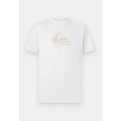 Image of Quiksilver COMP LOGO Unisex Print Tshirt, Size: XS, White