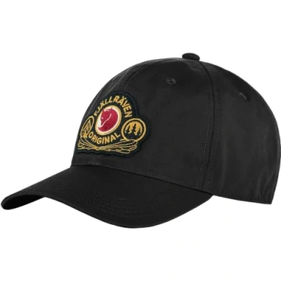 Image of Fjallraven 86979 550 Classic Badge Cap/Classic Cap Hat Unisex Black Size S/M